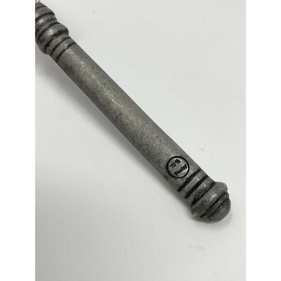 Pottery Barn 70% PEWTER Banded Handle & 18/8 Stainless Dinner Knife 8 7/8” - Picture 4 of 5